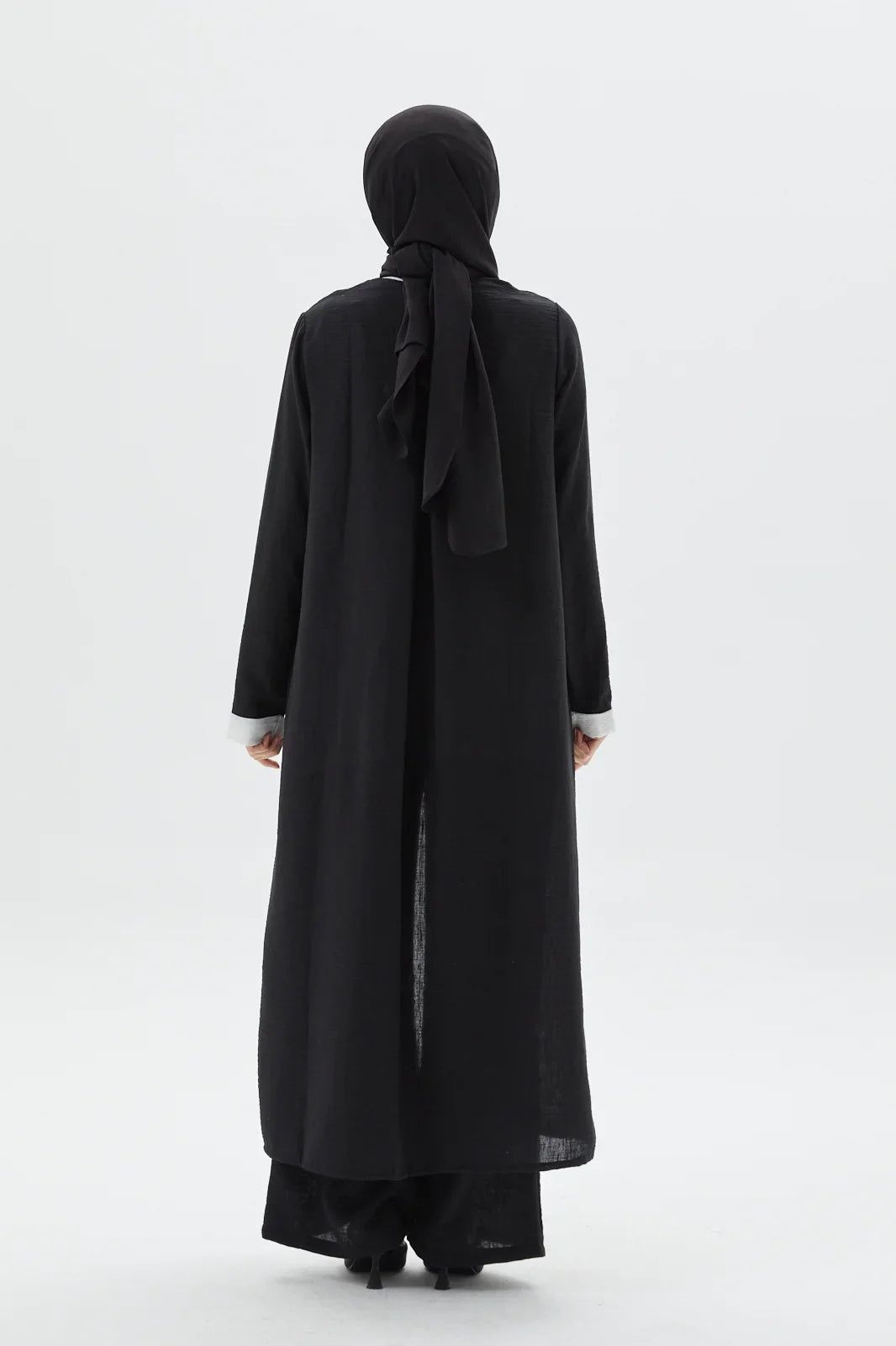 Modest 3 Piece Full Set Black Abaya from Turkista