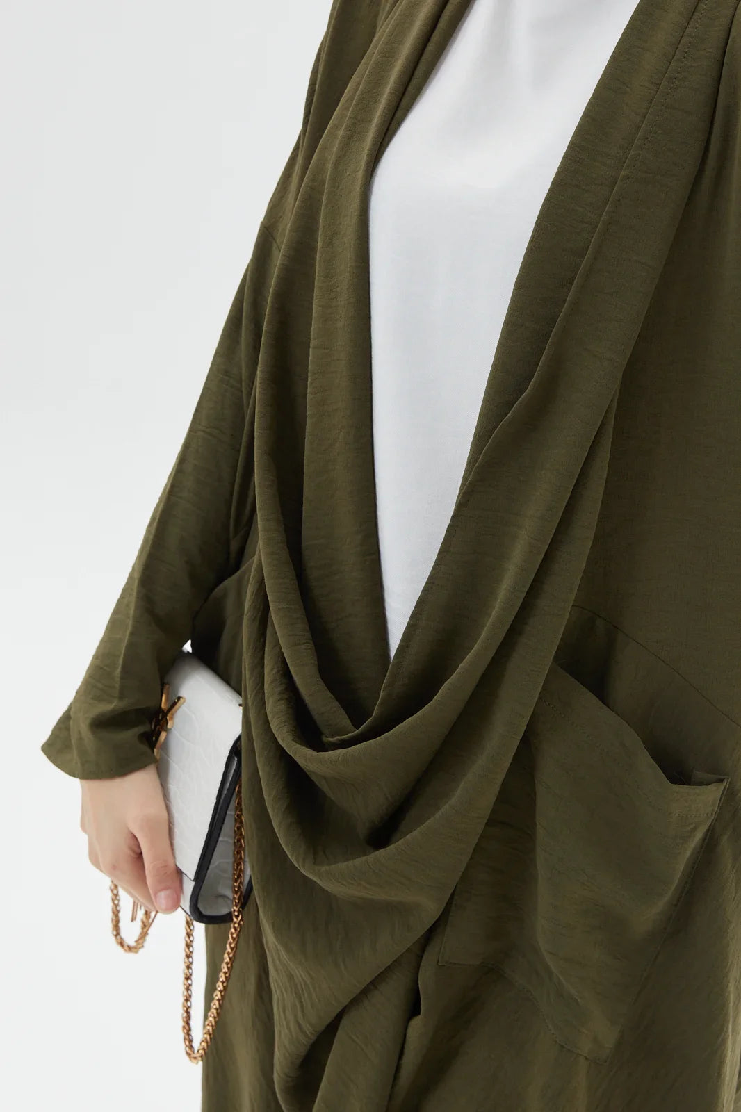 Kangaroo Abaya Modest Green Outfit