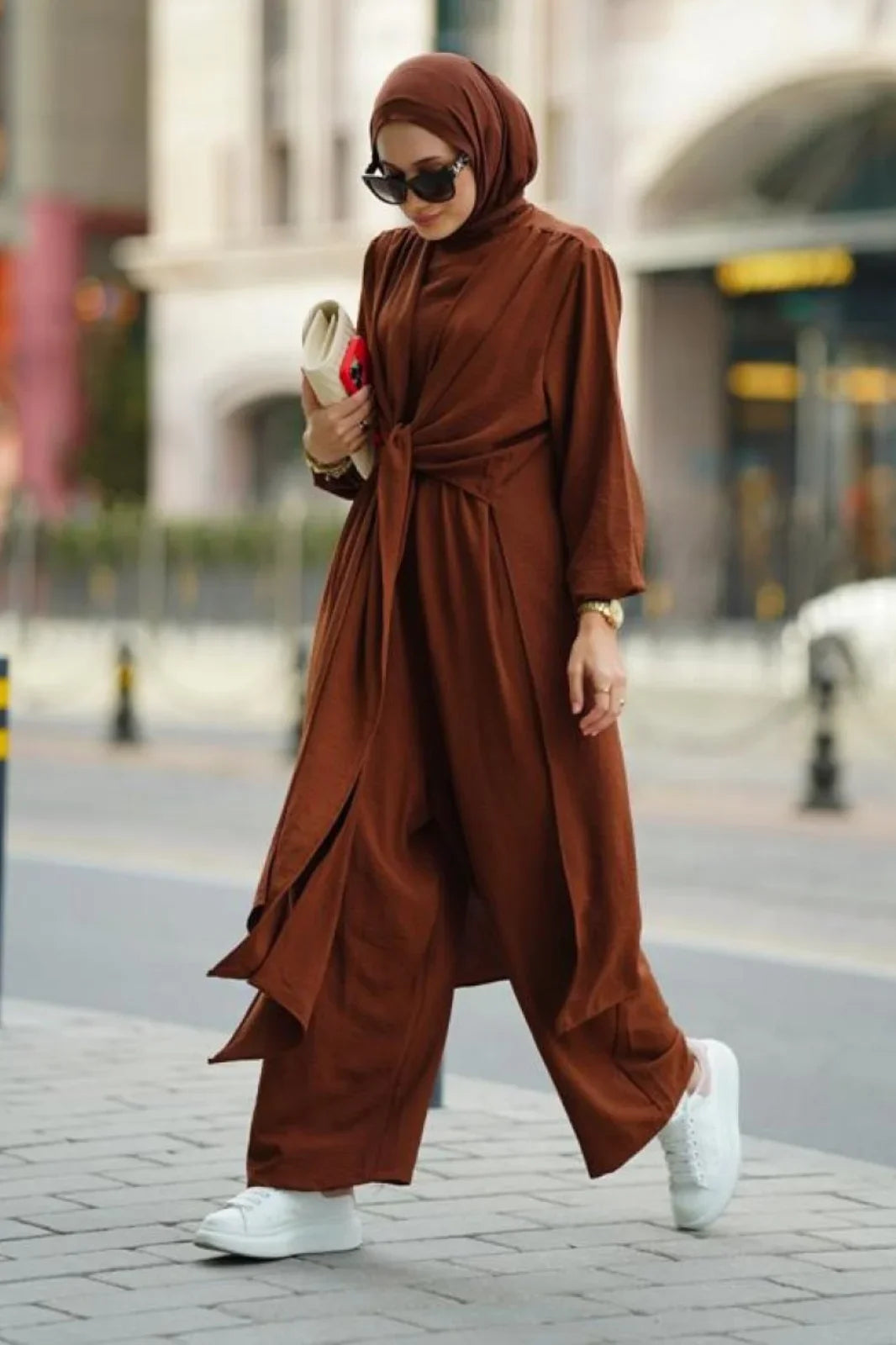 Coffee Brown Abaya A Modest Chic Outfit from Turkista