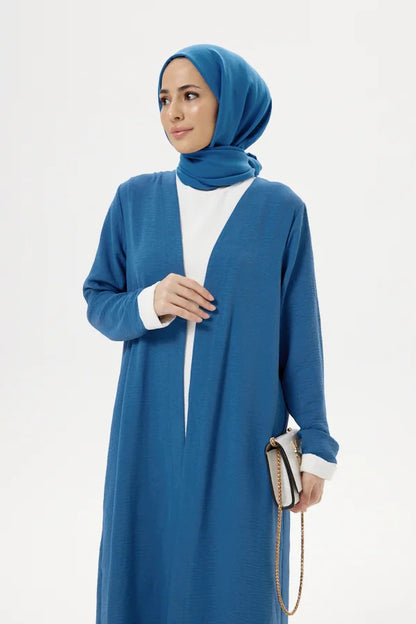 Step Up Your Style with Turkista's Blue Abaya Set