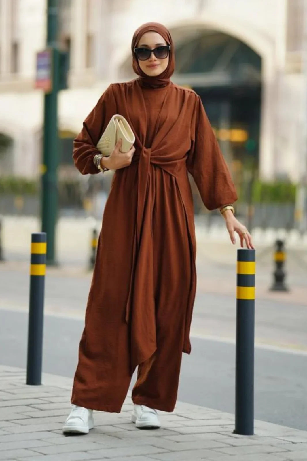 Coffee Brown Abaya A Modest Chic Outfit from Turkista