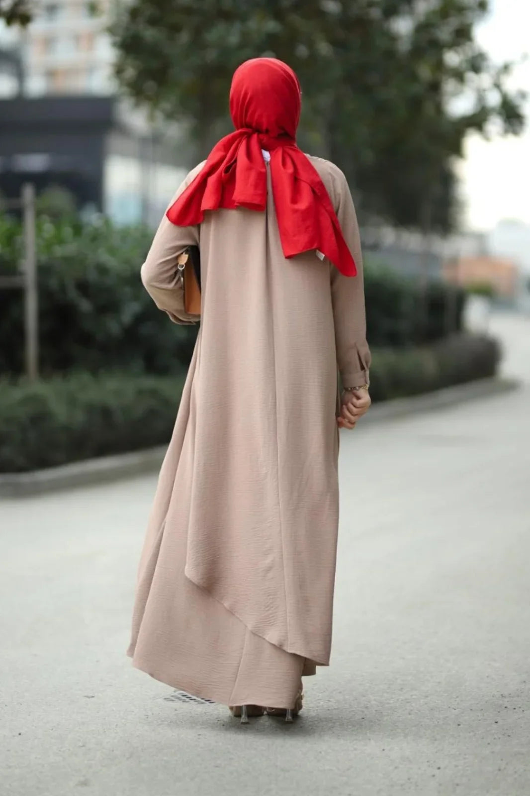 Stylish Sandy Brown Abaya Only at Turkista